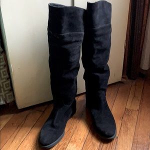 ferragamo shearling boots